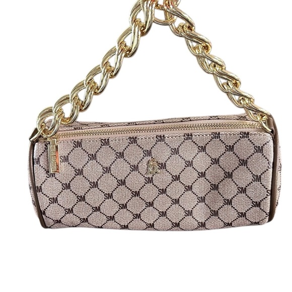 Steve Madden Handbags - Steve Madden Logo Crossbody Adjustable Strap 24" Brown